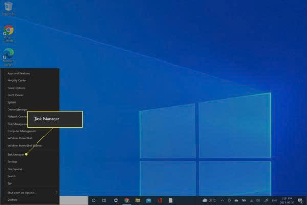Cách kiểm tra bằng Task Manager trên Windows
