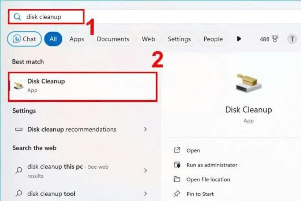 Giải phóng ổ C bằng Cleanup Recommendations