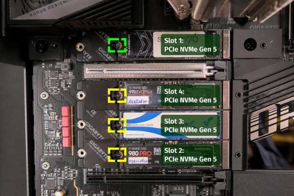 Lắp SSD vào khe M.2 không phù hợp