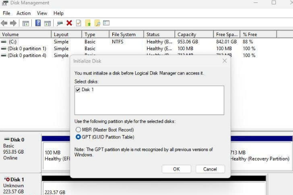 Windows không thấy SSD dù BIOS đã nhận
