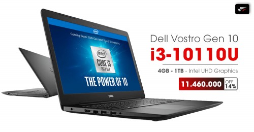 Laptop Dell Vostro i3 Thế Hệ 10 - LD07