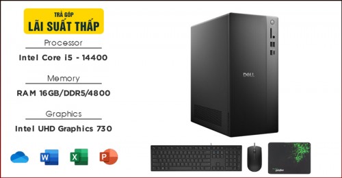 PC Dell Tower ECT1250 (i5-14400/16GB/512G/Win11)