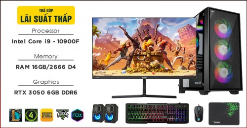 PC Gaming i9-10900F/SSD 500GB/RTX 3050
