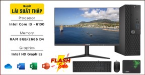 PC Dell i3-6100/8G/250G/20 - Tặng kèm màn hình